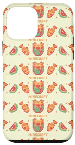 Minecraft Pixelated Axolotl Fish & Watermelon Retro Logo Hülle für iPhone 12 mini