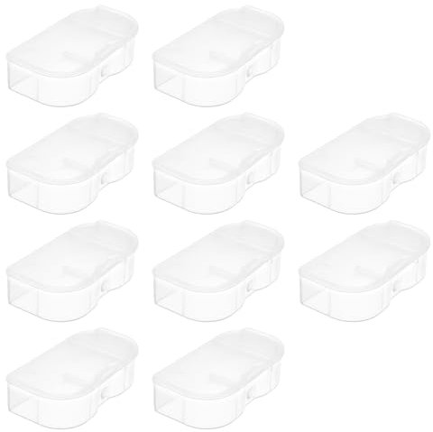 OTOTEC Batterieschutzhülle aus PP, kompatibel mit Nikon EN-EL15 EL15A EL15B D500 D600 D610 Kameras, transparente Akku-Aufbewahrungsabdeckung, 10 Stück