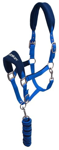 John Whitaker Unisex Club Headcollar and Lead Rope Set Royal Cob
