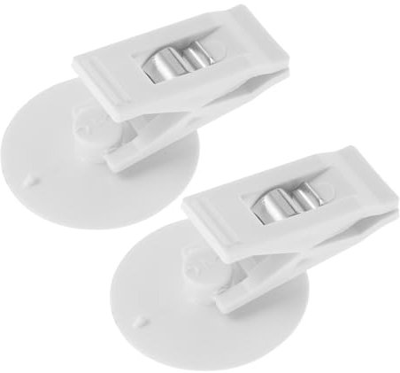 CHILDWEET Auto Saugnapf Clip Für Brillen Und Tickets Multifunktionaler Aufbewahrungshalter Einfach Montierbare Auto Klemme Weiß Für Windschutzscheibe Und Armaturenbrett