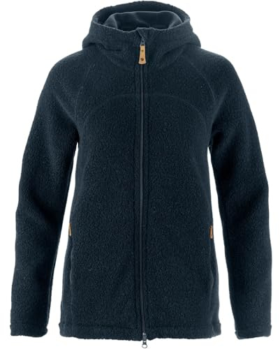 Fjällräven Kaitum Fleece W Damen Fleecejacke rot rot | Flauschiges Merinowollgemisch. 2-Wege-RV. Kapuze mit Fleecefutter. 2 RV-Schubtaschen.