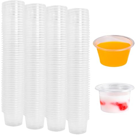Cisolen 300 Pieces Shot Glasses Plastic, 3cl/30ml Shot Glasses Plastic Cups Transparent Shot Cups Shot Glasses Reusable Drinking Cups for Banquet Parties Christmas Birthdays Weddings (3cl/ 30ml)