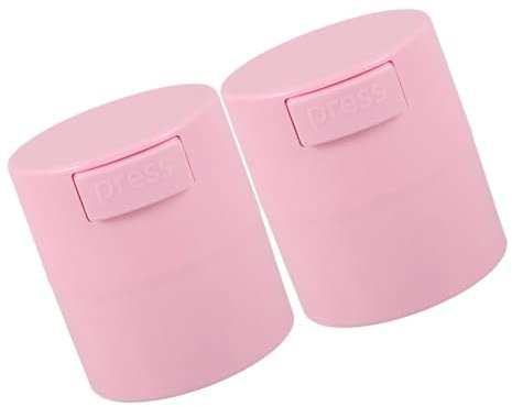 PACKOVE 2 Pezzi Barattolo per la conservazione della colla La colla delle ciglia colla per ciglia duo ermetico contenitore agitatore per colla per ciglia agitatore di colla plastica rosa