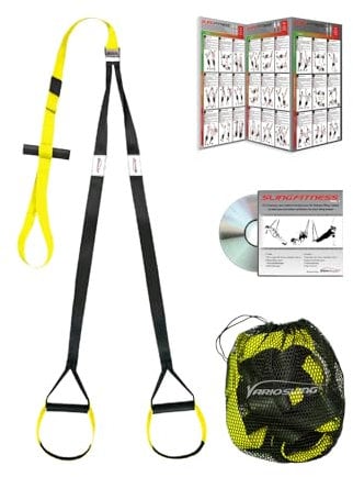 Variosling Original Sling Trainer Modell 2025 Schlingentrainer mit DVD Übungs-Poster + Sicherheitshinweise für Ganzkörpertraining