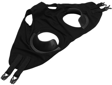 Pssopp Clignotants pour Chevaux, Cache-Oeil de Cheval, Clignotants Ventilés Anti-Sable pour l'entraînement équestre et la Compétition Nan (Black)