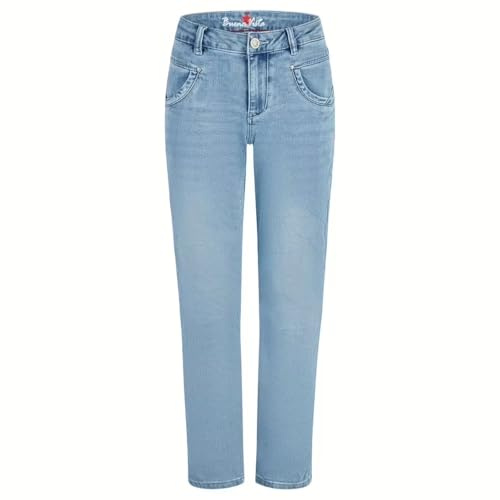 Buena Vista – Damen Jeans Straight Fit – Cropped Ankle Jeans mit Stretch – hellblaue Denim - XS