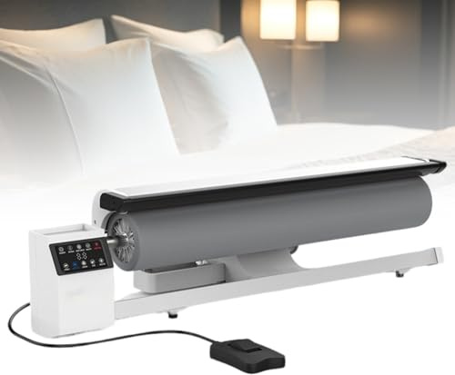 UORDBY Professionelle Bügelmangel mit kontinuierlichem Dampfausstoß – ideal für Bettlaken, Kissenbezüge, Tischdecken und die meisten Arten von Flachwäsche