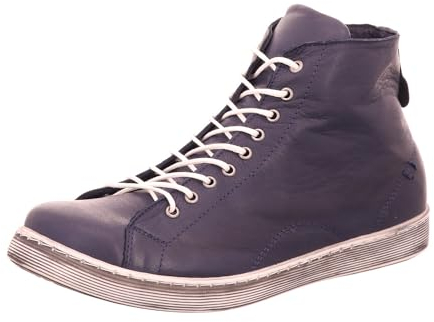 Andrea Conti 0341500 Schuhe Damen Boots Halbschuhe Sneaker High Top, Größe:42 EU, Farbe:Blau