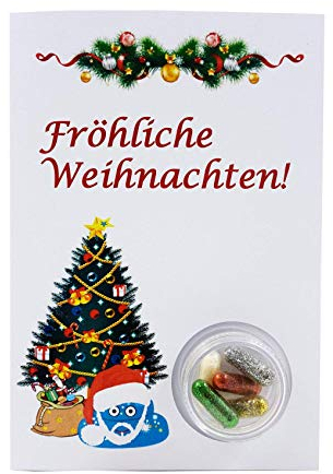 Shit the Glitter - Weihnachtskarte Fröhliche Weihnachten / Die besondere Aufmerksamkeit zu Weihnnachtszeit