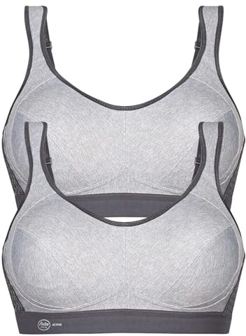 Anita 2er Pack Sport BH Extreme Control 5527 Gr. 95F in 1xheather Grey 1xheather Grey