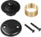 LXLOTUS Badewannen-Ablauf-Set, mattschwarz, zum Anheben und Drehen, schwarze Badewannen-Ablauf- und Überlaufabdeckung, universell passend für 3,5 cm und 3,8 cm