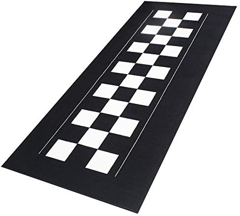 Bike It Teppich Biketek Check Flag Serie 4 Garagenmatte Motorradteppich