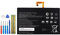 Vvsialeek L14D2P31 Akku Kompatibel Für Lenovo Tab 2 A10-70 Tab 2 A10-70F with Toolkit