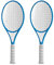 UP ware Tennis Melamin Salatbesteck, Servierutensilien-Set, inkl. 2 Servierlöffel zum Werfen von Salat, Nudeln, Blau, Weiß, 27 cm, 2 Stück