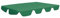 vidaXL Replacement Canopy for Garden Swing - Lightweight, Easy-to-Clean, Waterproof Fabric with PVC Coating - Fits Roofs between 188/168 x 110/145 cm - Green