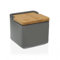 DRW Salero cerámica Gris Mate 12.2x12.2x11.5 cm