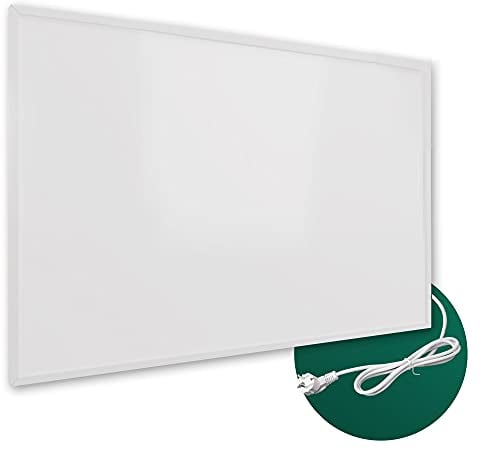 Ecowelle Infrarotheizung Classic Weiß 600 Watt + 10 Jahre Garantie + Doppelter Überhitzungsschutz