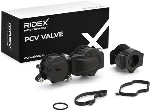 RIDEX 3886V0014 Ventil Kurbelgehäuseentlüftung mit Dichtungen mit Zyklonfilter mit Schrauben druckgesteuert Kompatibel mit BMW 3 Touring E91 11127799225 11127799366