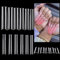 Adonafy Faux Ongles: 504 Pièces Supplémentaire Longue Capsules Ongles - Demi-couvercle U Curve Capsules Americaine Ongles - Transparent 12 Tailles Capsule Ongle pour Salons de Manucure
