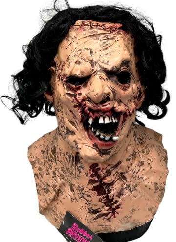 Rubber Johnnies Chainsaw Killer Latex MASK, Latex, Adult, Horror, Halloween, Texas, Face Fancy Dress MASKS