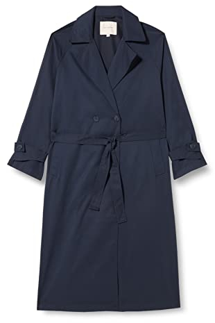 ONLY CARMAKOMA Carhyachint Spring Coat Otw Trench, Cielo Notturno, M Donna