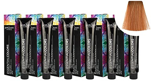 PostQuam - 6er Pack Professionelle Haarfarben mit Hoher Deckkraft - Permanente Haartönung 100% Grauabdeckung Gleichmäßige und Dauerhafte Natürliche Haarfarbe - Mehr als 90 Haarfärbemittel