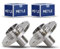 2x Original MEYLE 1004070005 Radnabe Vorne Kompatibel mit Golf I 17 155 1974-1993 J.e.t.t.a I 16 1978-1983 C.a.d.d.y I 14 1982-1992 S.c.i.r.o.c.c.o 53 53B 1974-1992