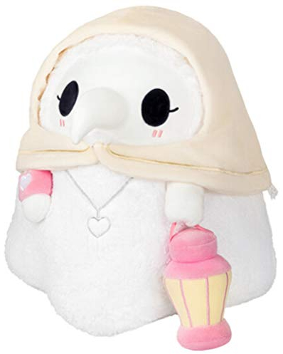 Plague Doctor Plüschtier,20CM Neuartige leuchtende Cartoon weiches Kissen Puppenspielzeug, Sofakissen umarmt Plüschtier Geschenke Kinder Geburtstag