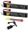 Batteries Airsoft 11.1V 30C 2800mAh Batterie lipo doyens Airsoft Prise en T avec Chargeur USB Prise en T vers Mini câble Tamiya Batteries Rechargeables pour Accessoires de modèle de Pistolet Airsoft