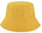 WLLHYF Fischerhut, wendbar, zweifarbig, Baumwolle, faltbar, Sonnenhut, Fischerhut, Strandkappe, Outdoor, Sommer, Reise, Unisex (Schwarz/Gelb)