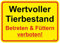 Daged Wertvoller Tierbestand Betreten & Füttern Verboten Aufkleber 23x16 cm Hinweiszeichen Sicherheitszeichen Sticker T-074