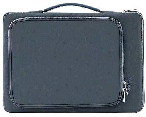 INNOSTYLE Laptophülle für 14 Zoll MacBook Pro, HP, Dell, Lenovo, Asus Notebook, Schutzhülle Tragetasche mit Zubehö Tasche, Wasserdicht (Blau-Gray, 14 Zoll)