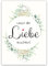 50 Stück Knicklichtschilder Hochzeit Schilder für Knicklichter Lasst die Liebe leuchten Design Boho-Hortensie Knicklichtkarten