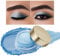 Oulac Glitzer Lidschatten Blau| Lidschatten & Highlighter Duo| Wasserfest & Langlebig| Transparent Glitzer Finish| Verblendbares & Faltenfreies Augen-Makeup| Vegan |06g (02)