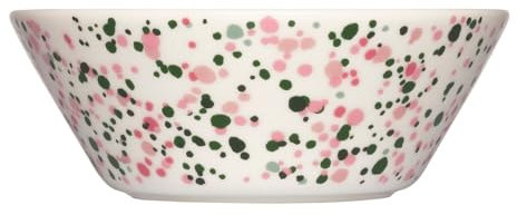 Iittala Oiva Toikka Collection Helle Schale aus Vitroporzellan, in der Farbe Rosa-Grün, Größe: 14,7x5,5cm, 1070624