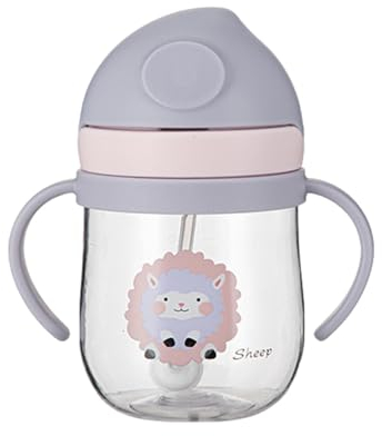 Rurunklee Baby Sippy Cup - 6+ & 12+ Months | Weighted Straw Toddler Trainer Cup - Leakproof & Dishwasher Safe - 250ml