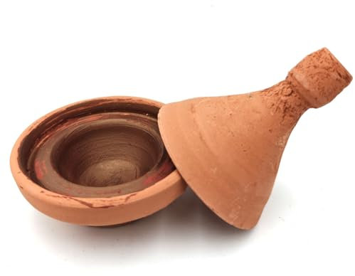 Pintalabios aker fassi Bereber Rojo Intenso en Tajín de Cerámica - Cosmética Natural, Vegana y Biodegradable - Akar Fesi