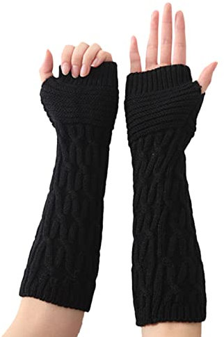 Qixiu handschuhe fingerlose,handschuhe fingerlos schwarz,gloves wasserdicht,arm stuplen winter,schwarze lange handschuhe,handschuhe joggen herren,thermo handschuhe damen wasserdicht,handstulpen