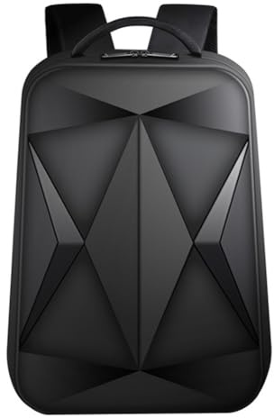 Joselin Mochila RíGida para Ordenador PortáTil, Antirrobo, Impermeable, para Juegos, Negocios, para Hombres Y Mujeres, Color Negro