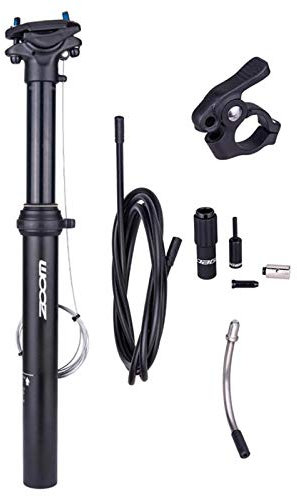 Lightweight Bike Remote Seatpost Dropper Seat Post External Cable 31.6mm, Black