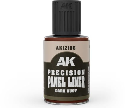 AK Weathering AK12106 Precision Panel Liner - Dark Rust (30ml)