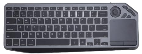 ASHATA Tastiera Wireless Touch Tv con Touchpad, Tastiera Bluetooth a Doppia modalità Bluetooth 2,4 G di Tablet per Laptop Multimediale, per Laptop Smart Tv