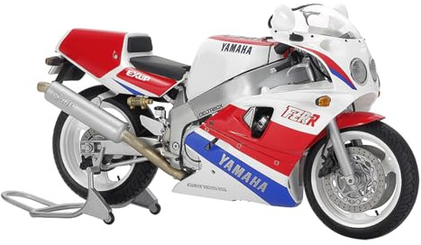 Tamiya 14058 1:12 Yamaha FZR750R (OW01) Faithful Replica Plastic Kit, Crafts, Model Kit, Assembly, Unpainted, Multi-Coloured