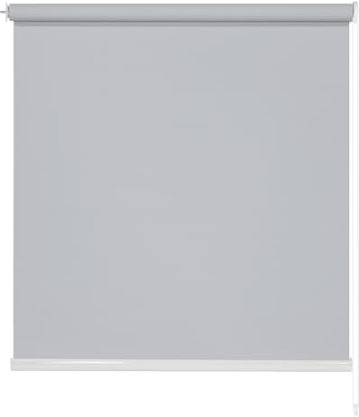 Estor Enrollable Opaco 100 x 200cm (Ancho x Largo), Blackout para Puertas y Ventanas, Medida Tela 95 x 195cm - Gris Claro