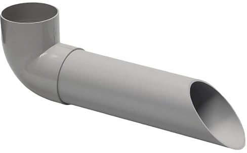 PVC Wasserspeier Ø 60 mm | hellgrau