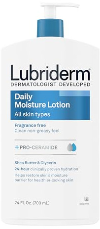 Lubriderm Daily Moisture Body Lotion, Fragrance Free, 24 fl. oz