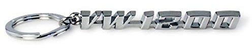 BRISA VW Collection - Volkswagen Metall Schlüssel-Anhänger-Ring Schlüsselbund-Accessoire Keyholder im T1 Bulli Bus Design (Bulli/Silber)