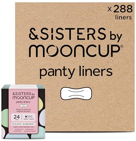 &SISTERS by Mooncup® Assorbenti per un Flusso Molto Leggero, 100% Cotone Biologico (Confezione da 24)