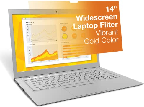 3M GF140W9E Privacy Filter für 35.56 cm (14.0 Zoll) Full Screen Laptop Gold