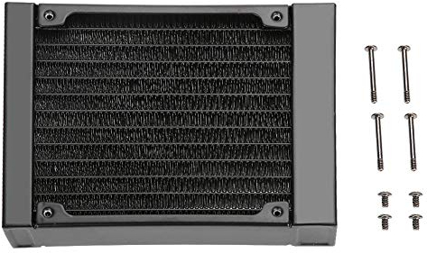 Kafuty Wasserkühler Rohr 12 Röhren Computer Wärmetauscher G1 / 4 Gewinde Wasser Abscheider mit Langlebig und Einfache Installation für Computer Wasserkühlungssystem, Schönheitsapparat usw.(120mm)